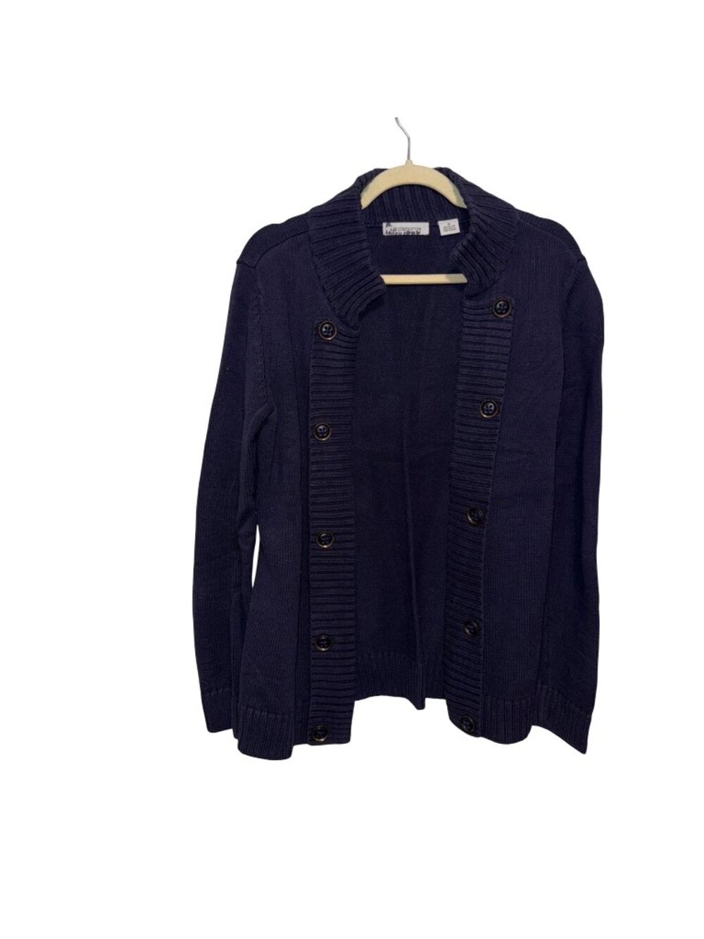 Liz Claiborne Navy Blue Button Details Cardigan Sweater Size M
